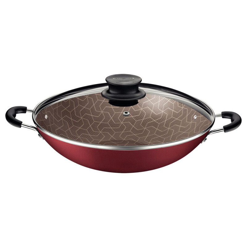 Wok 36 cms Con Tapa De Vidrio - Paris - 28545/736 Wok 36 cms Con Tapa De Vidrio - Paris - 28545/736