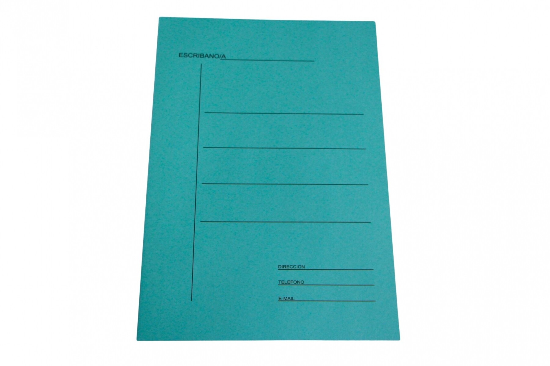 DOCENA DE CARPETAS DE CARTULINA PARA ESCRIBANIA - COLOR VERDE 