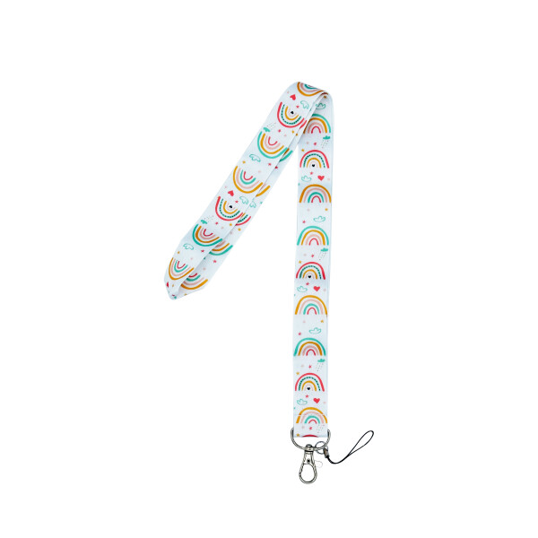Correa de tela para celular diseño arcoiris 2 Correa De Tela Para Celular Diseño Arcoiris 2