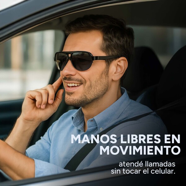 Lentes Smart Bluetooth Parlantes Manos Libres Musica Moderno Color Negro