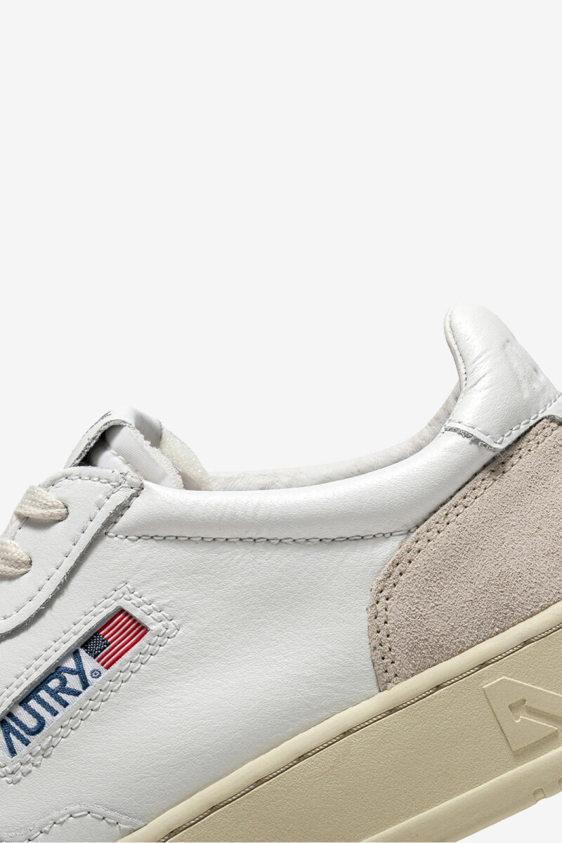 MEDALIST LOW WOM LEAT/SUEDE WH Blanco