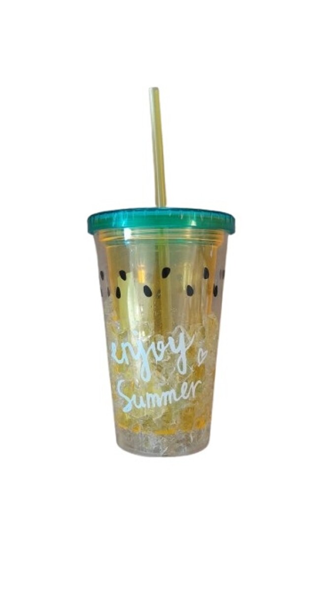 Vaso Tropical con sorbito 