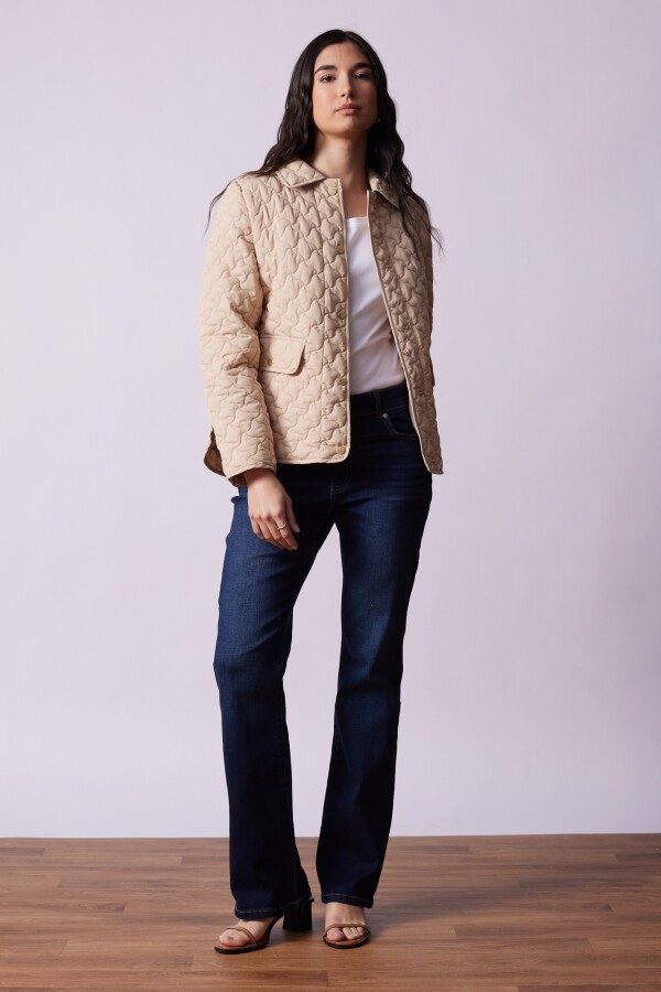 Campera Capitoneada BEIGE