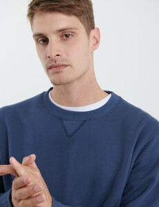 470559 SWEATER HARRY Azul Piedra Melange