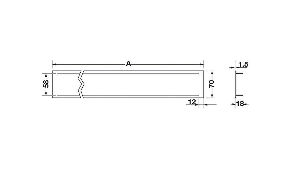 Rejilla de ventilación 50 cm aluminio Rejilla De Ventilación 50 Cm Aluminio
