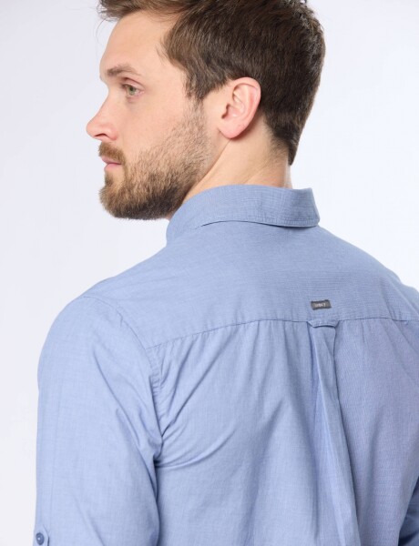 CAMISA A CUADROS Azul