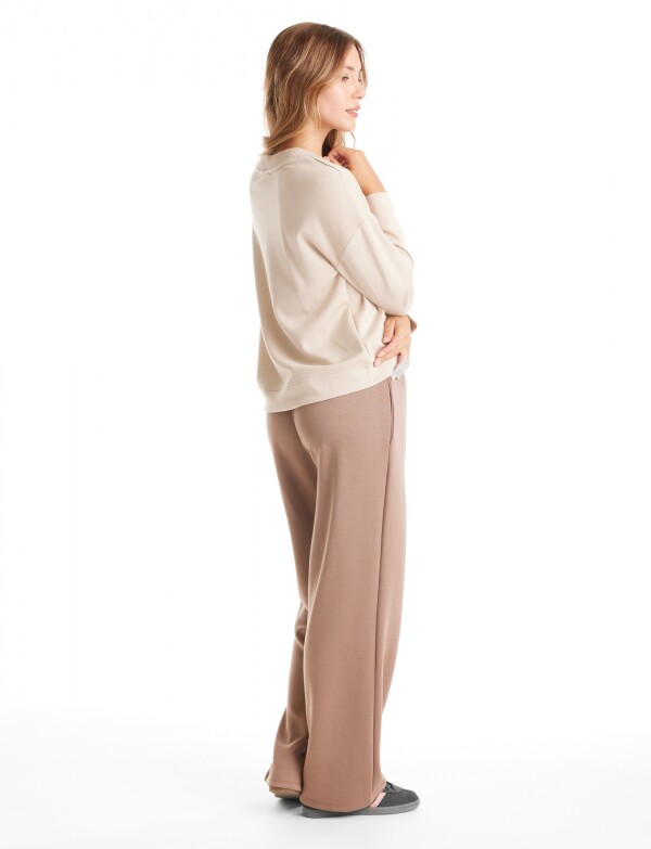 Buzo Modal Esc V BEIGE