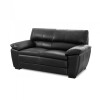 Sillón 100% Cuero - 2 Cuerpos Premium Negro