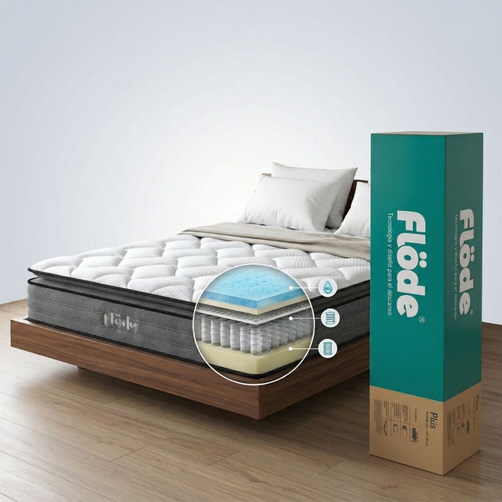 Colchón de resortes 2 Plazas - Flöde Plus Colchón de resortes 2 Plazas - Flöde Plus
