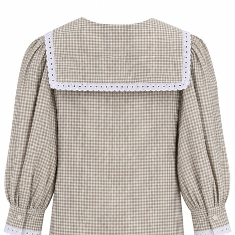 Blusa Marinera Cuadrille Beige