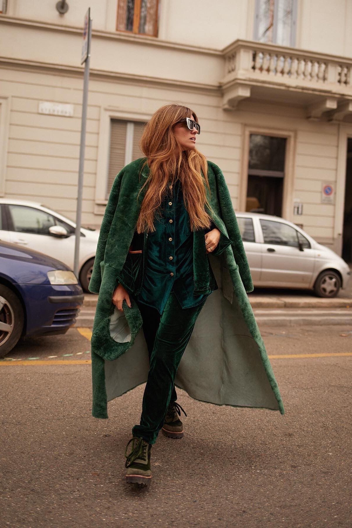 Velvet Suit Pant Verde