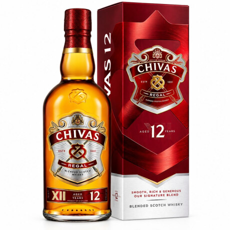 WHISKY CHIVAS REGAL 12 AÑOS 1 LT WHISKY CHIVAS REGAL 12 AÑOS 1 LT
