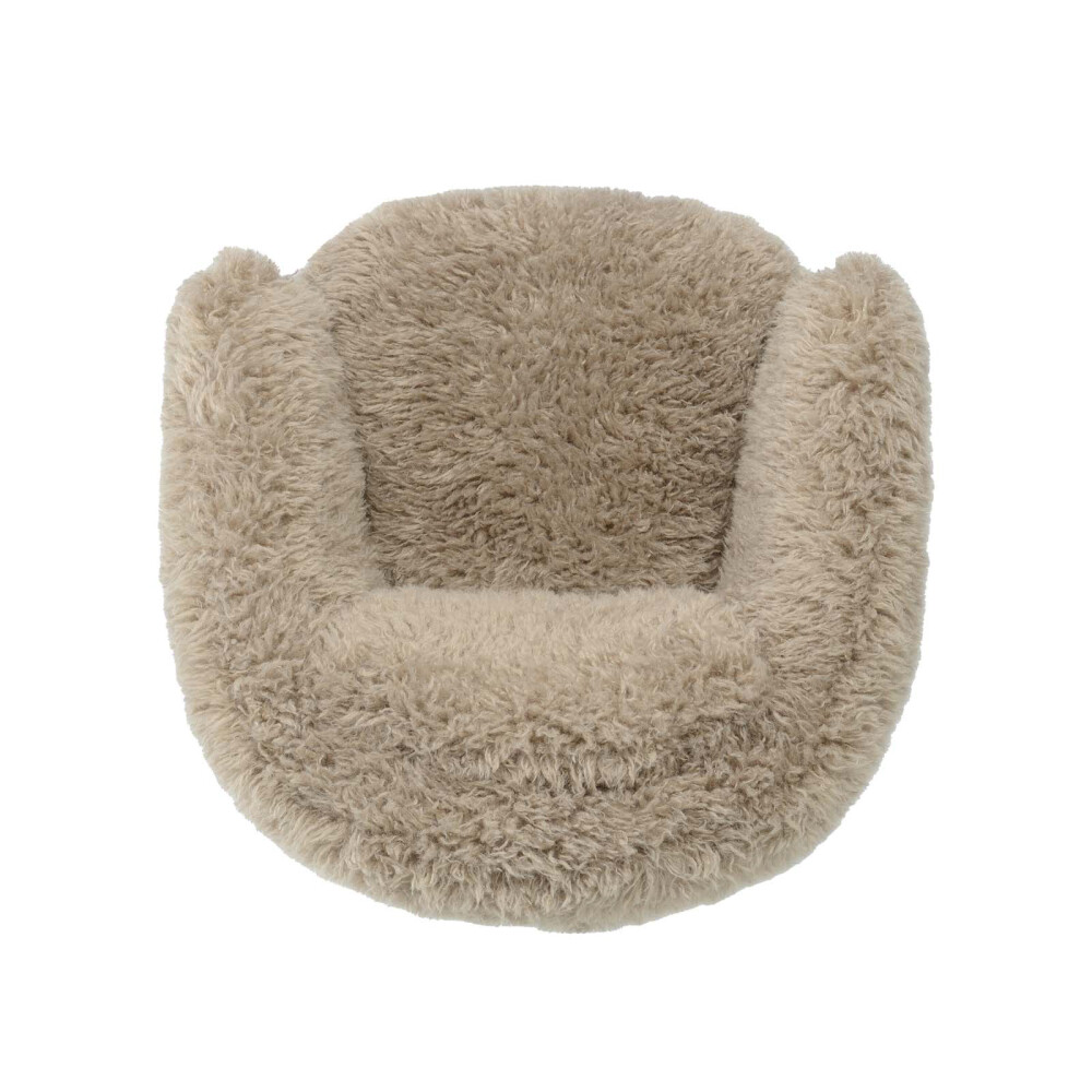 BUTACA TELA-PREMIUM MARRON POODLE TAUPE