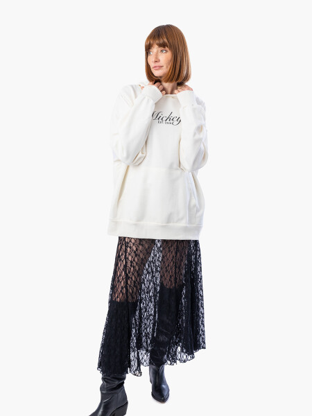 CANGURO HOODIE FUNNY COUPLE OFF WHITE