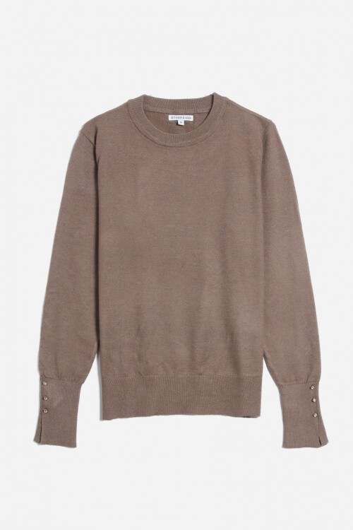 Sweater con detalle en manga CAFE