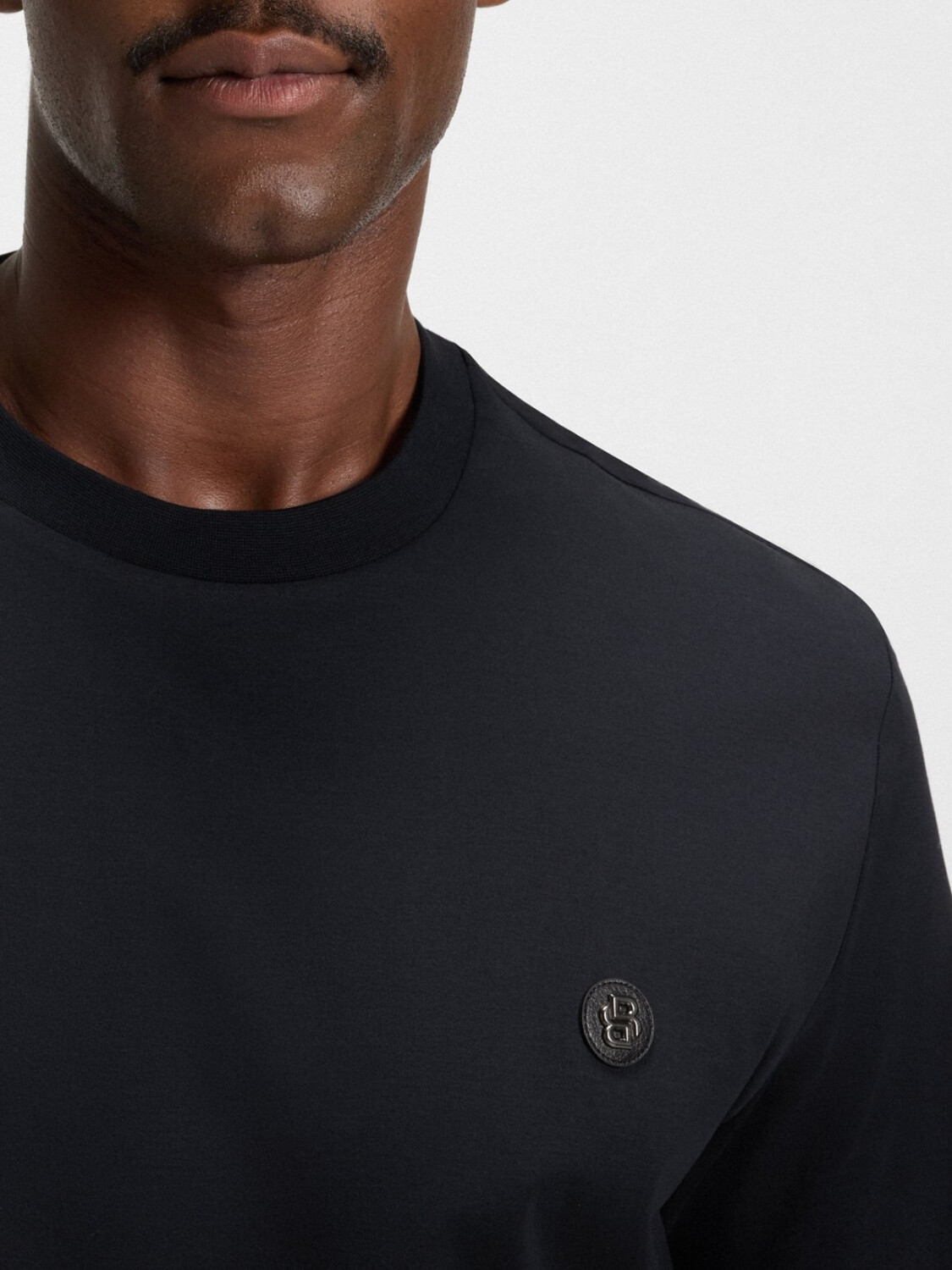 BOSS - Remera Regular Monograma Double B Azul