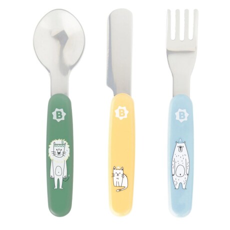 Set de cuchara, tenedor y cuchillo metal Set de cuchara, tenedor y cuchillo metal