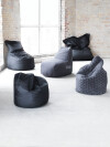 Sillón puf KOLKIND 60x90x60 negro Sillón puf KOLKIND 60x90x60 negro