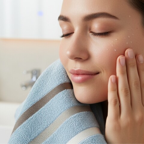 Toalla de Rostro Baño 100% Algodón 360g - 45 x 70 cm - Celeste Toalla de Rostro Baño 100% Algodón 360g - 45 x 70 cm - Celeste