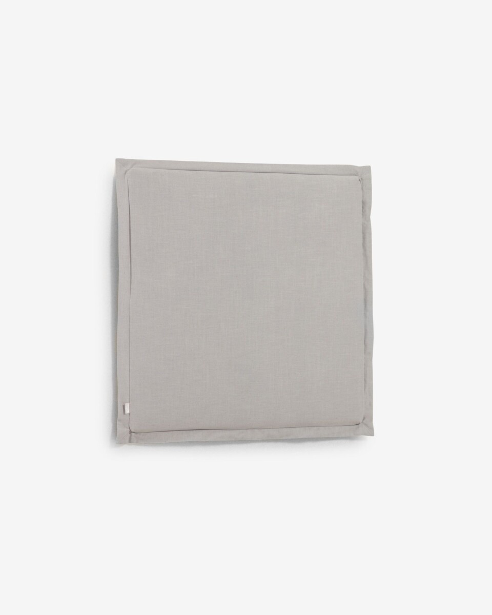 Cabecero desenfundable Tanit de lino - gris 100 x 100 cm 