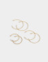 Aros Argollas Set De metal Set De Argollas De Metal - Dorado