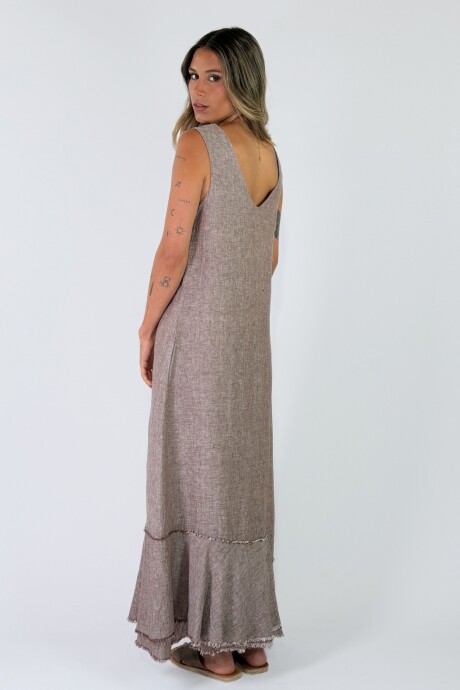 VESTIDO CAMILA Marron