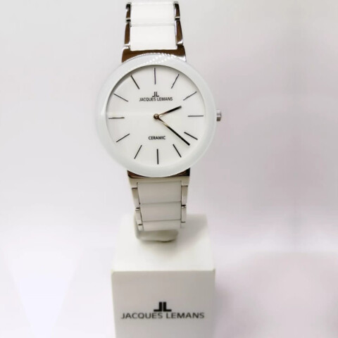 Reloj Jacques Lemans Blanco y Acero Reloj Jacques Lemans Blanco y Acero