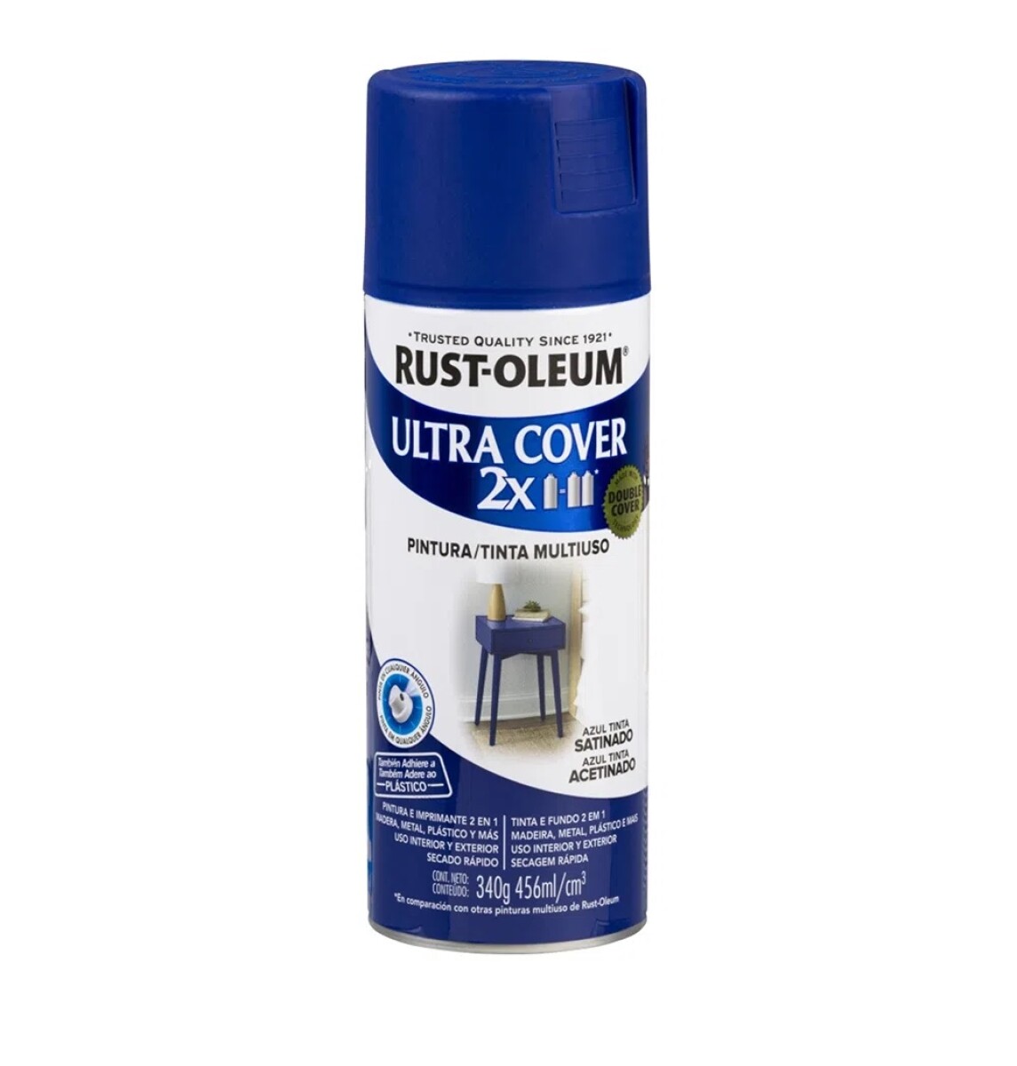 Esmalte en Aerosol Satinado 340g Rust-Oleum - Azul Tinta 