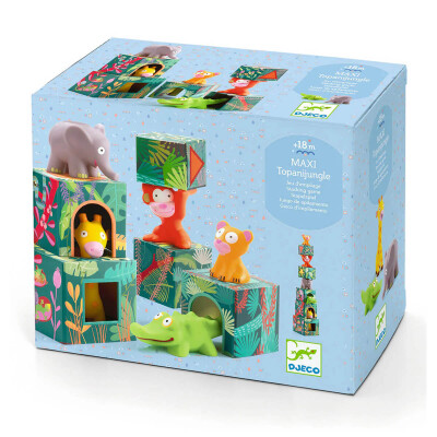 Apilable Animales Bloques Maxi Topanijungle Djeco Apilable Animales Bloques Maxi Topanijungle Djeco