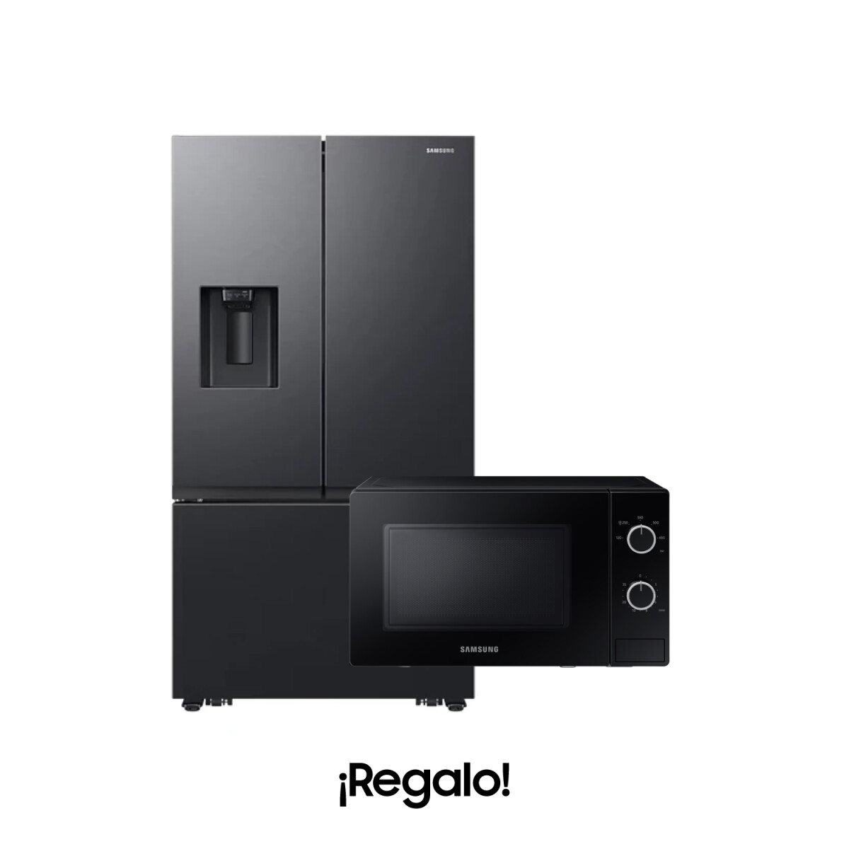 Heladera Samsung 690 L French Door RF32CG5410B1 + Microondas 20 L de Regalo 