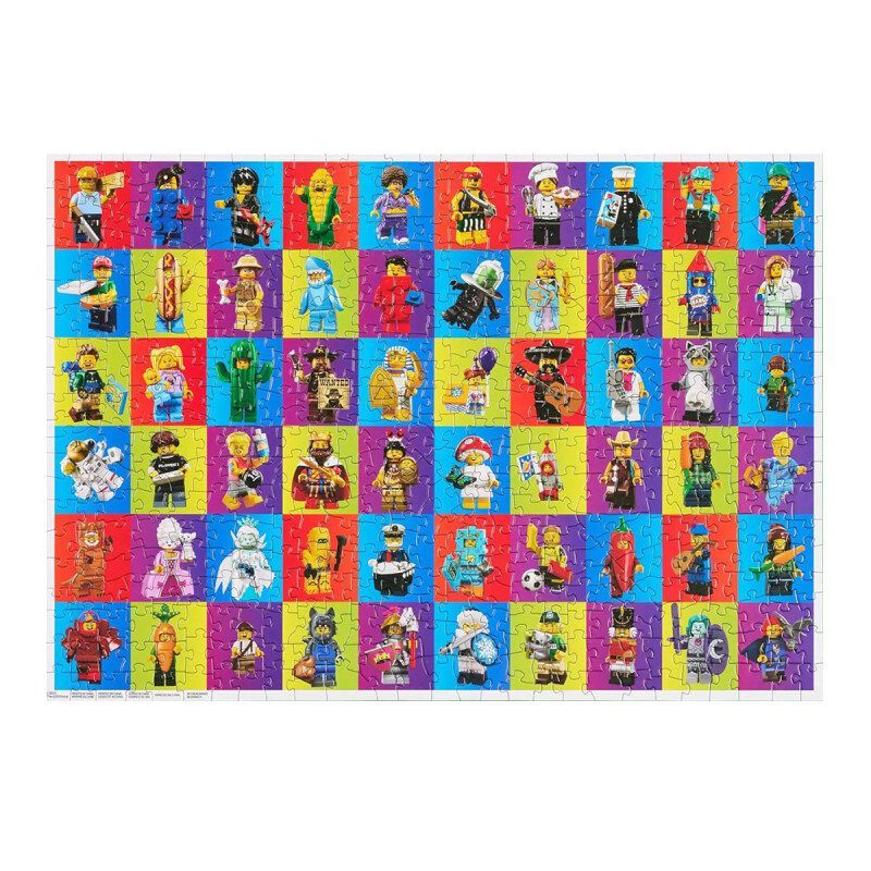 Lego Puzzle Collage de minifiguras 500 piezas Lego Puzzle Collage de minifiguras 500 piezas