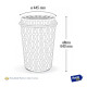 Cesto Para Ropa Organizador Plástico Calado 60lts Espacioso Cesto Para Ropa Organizador Plástico Calado 60lts Espacioso