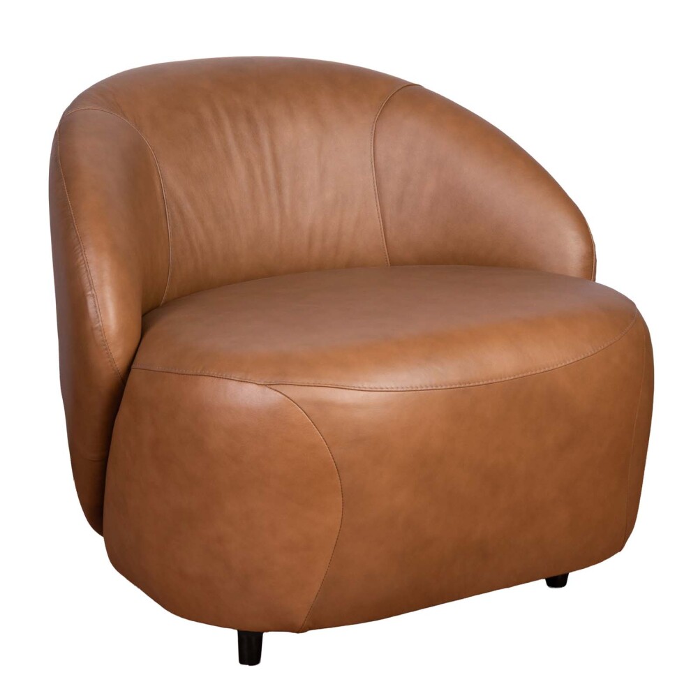 BUTACA 1 CUERPO CUERO-100-NATURAL MARRON ZOE CAMEL