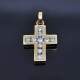 Cruz En Oro 18K amarillo Y brillantes 15 x 12 mm Cruz En Oro 18K amarillo Y brillantes 15 x 12 mm