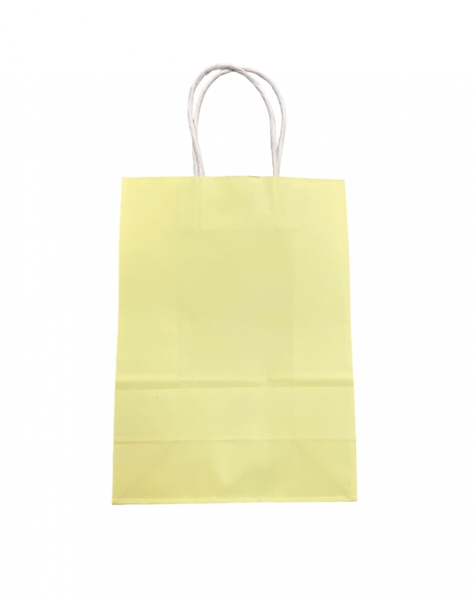 Bolsa con Asa N°4 33x26x12 - Amarillo Pastel 