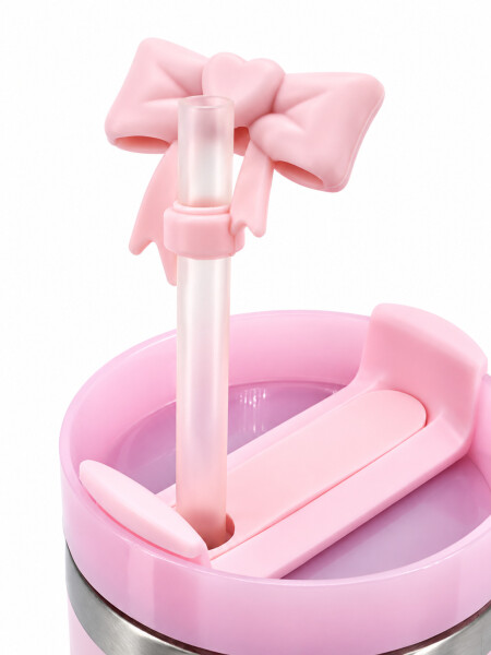 TAZA TERMICA LAZOS ROSA 500ML ROSADO