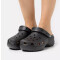 Zueco de Mujer Crocs Classic Plataforma Negro