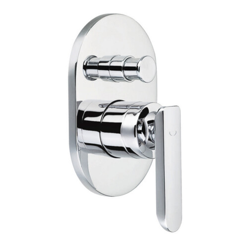 Griferia De Ducha De Empotrar Monocomando Cromo Aqualia Edimburgo CROMO