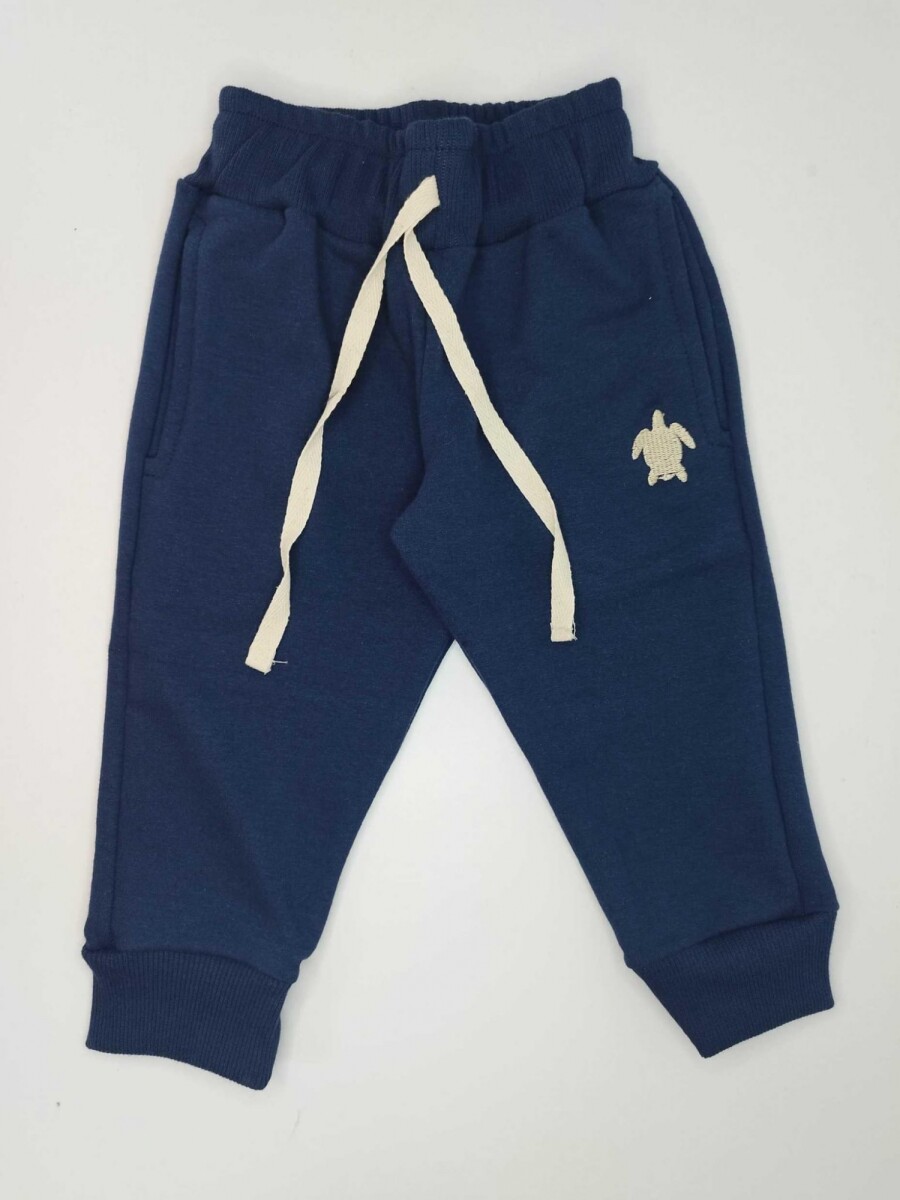 Pantalón Felpa Azul 