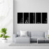 Set x5 Cuadros Calados Modernos Living Decorativo Tipo de Amor Frases Madera MDF Imback Color Negro Set x5 Cuadros Calados Modernos Living Decorativo Tipo de Amor Frases Madera MDF Imback Color Negro
