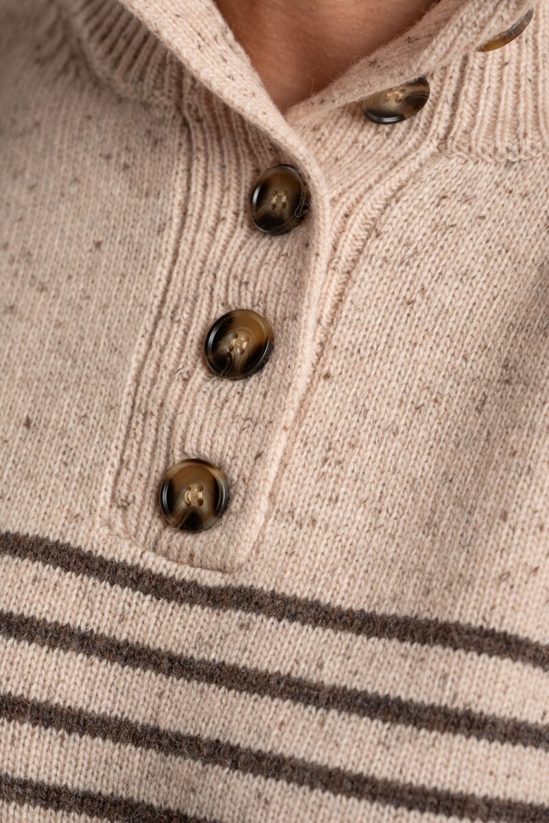 Sweater Lana Botones Verde