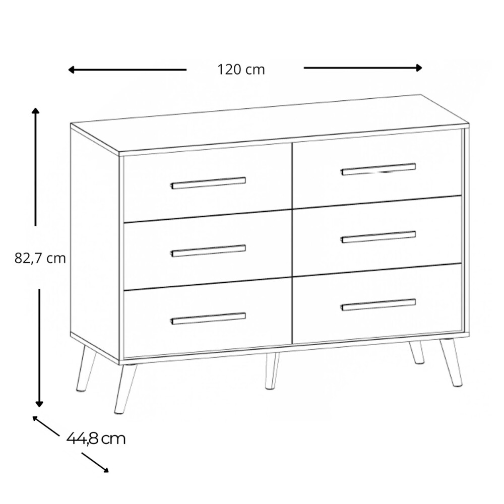 COMODA MODELO FINLANDIA COLOR GRAFITE/VERDE Comoda Modelo Finlandia Color Grafite/verde