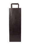 Bolsa lisa acuario 14x08x40 cm, para botella NEGRO