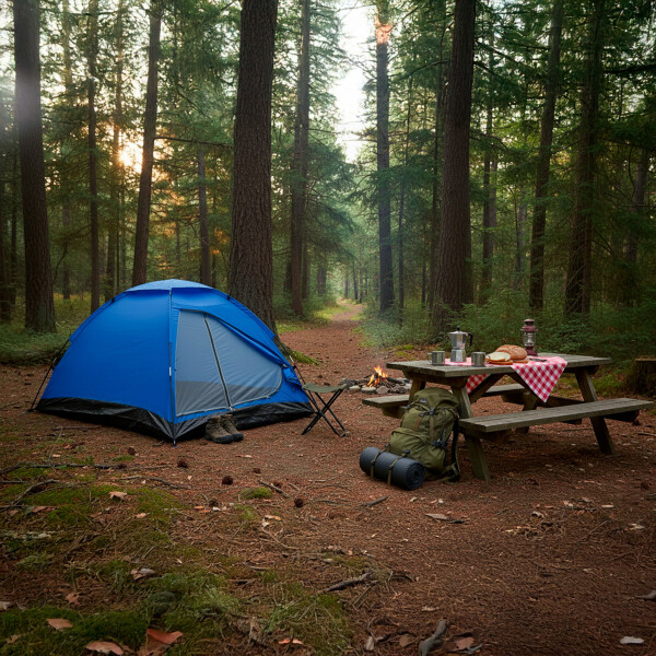 Carpa Camping Iglu Impermeable Mosquitero 2X2 Mts 2 Personas Color Azul