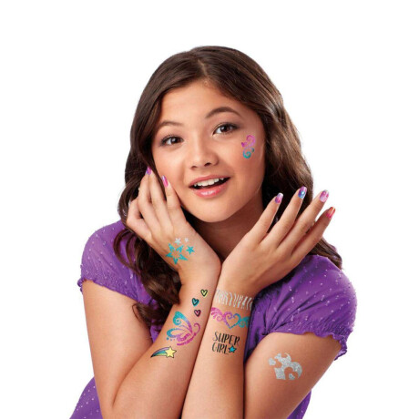 Kit De Uñas Y Tatuajes Con Brillo My Look Lexibook