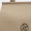 Cartera de Mano Catalana En Cuero Graneado Taupe