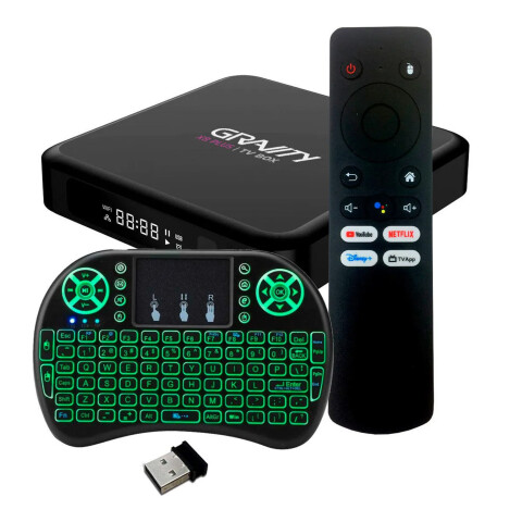Tv Box Android Gravity 4gb 32gb + Teclado Smart Mini PK TV BOX GRAVITY 4/32GB + TECLADO SMART