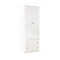 Ropero Americano PLUS 2 puertas + 2 Cajones - 100%MDF Blanco