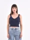 MUSCULOSA TEJIDA CAROLA AZUL OSCURO