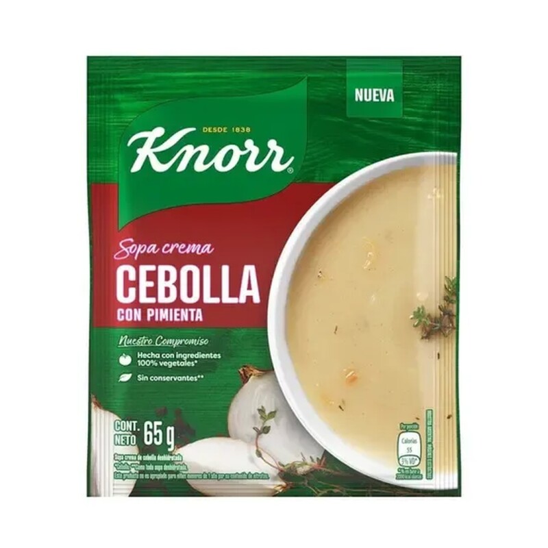 SOPA KNORR CR. CEBOLLA PIM 65G Sopa Knorr Cr. Cebolla Pim 65g